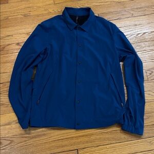 Lululemon Athletica Navy Button-Up Shirt